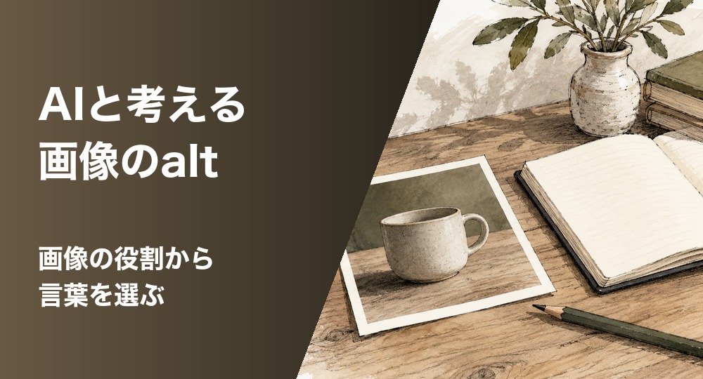 AIと考える画像のalt：画像の役割から言葉を選ぶ